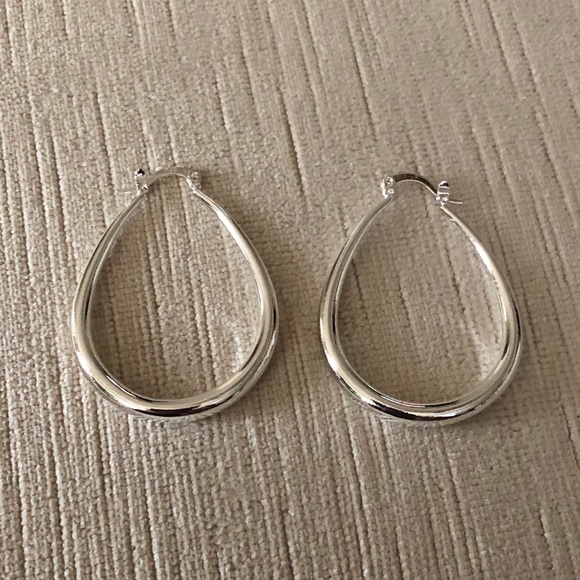 Sterling Silver Hoop Earrings - Picture 4 of 4